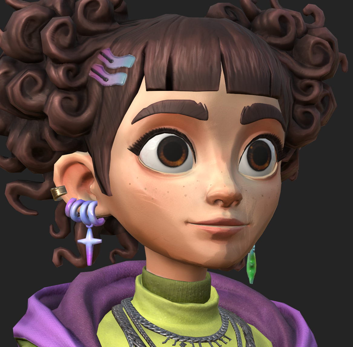 aya stylized portrait